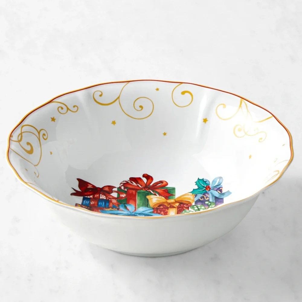 New Williams Sonoma 'Twas the Night Before Christmas Presents 13x4” Serving Bowl